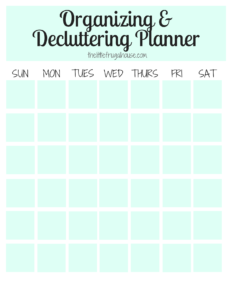 Decluttering tips