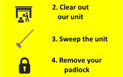 What do I need to do to vacate a My Storage Unit?